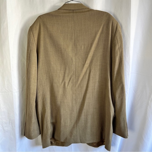 Kenzo Men Blazer Tan Made  in France 100% Wool Designer Size 54 - Picture 9 of 12